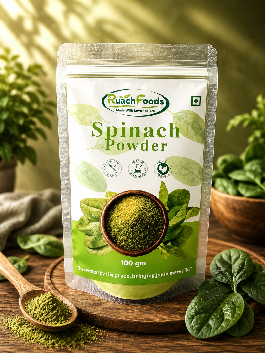 Spinach Powder – 100% Natural Spinach Leaf Powder | Rich in Iron & Nutrients